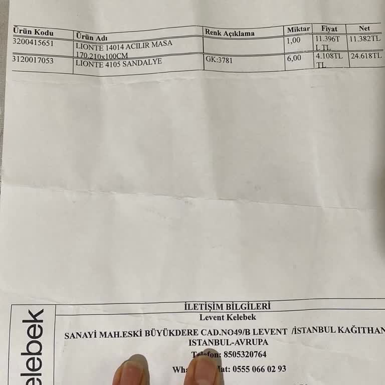 Kelebek Mobilya Teslimat Süreci 4 Ay Süren Harika Yemek Masası