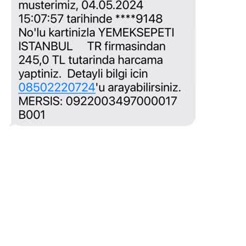Yemeksepeti'nde Sipariş Ve İletişim Sorunu