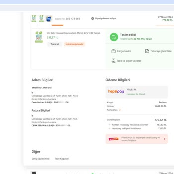 Hepsiburada'ya Güvenirsen Ortada Kalırsın