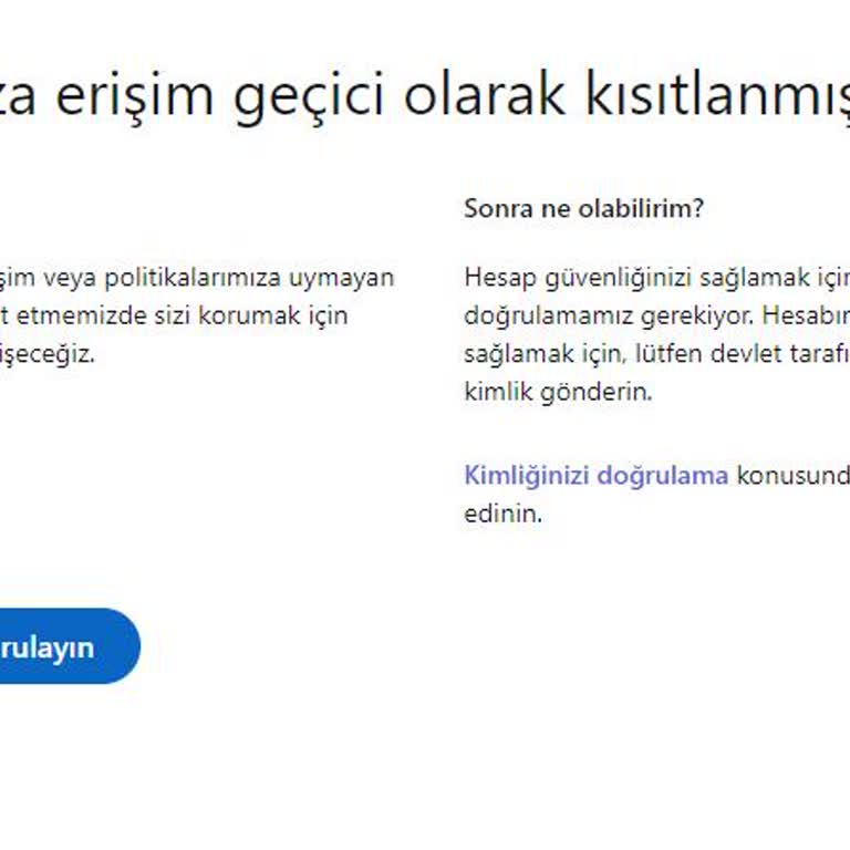 Linkedin Hesabımın Kısıtlaması Hakkında.