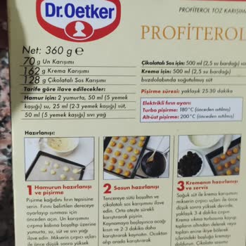 Dr. Oetker Profiterol Hamuru Kabarmıyor