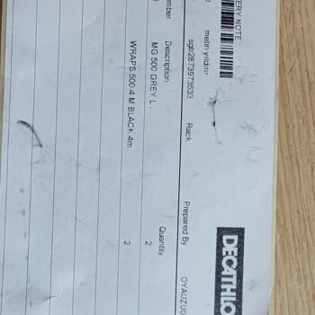 Decathlon'a Eksik Ürün Gönderdi.