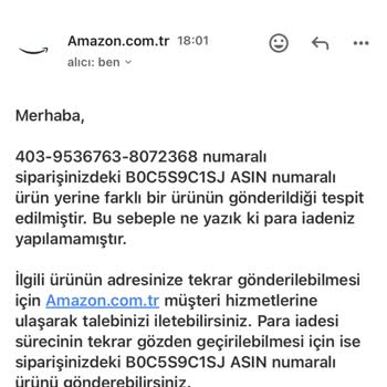 Amazon İade Ettiğim Ürünün İçeriğini Değiştirmişler