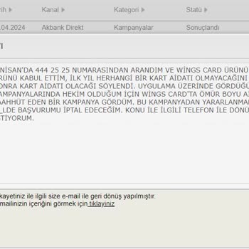 Akbank Müşteri Hizmetleri Müşterilerini Tufaya Getiriyor.