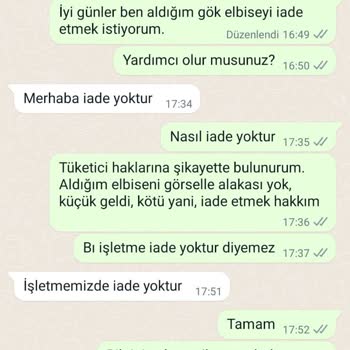 Gulsumozkaran İademiz Yoktur Denilemez