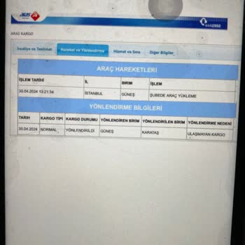 Aras Kargo Kargoyu Kaybetti Teslim Etmedi
