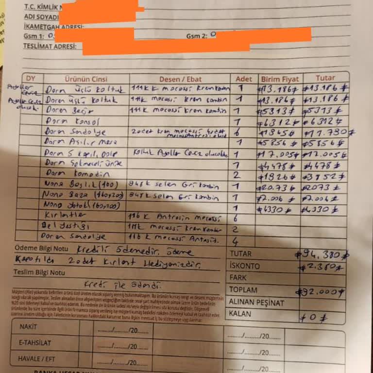 Ergül Mobilyanın Hatasını Düzeltmek İçin Çözümcü Yaklaşmaması