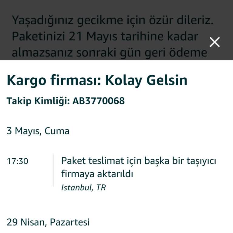Amazon Prime Kargo Konusunda