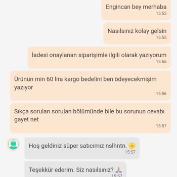 Dolap Haklı İade Ve Alıcıya Ödetilmeye Çalışılan Kargo Bedeli
