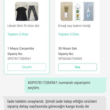 Dolap Haklı İade Ve Alıcıya Ödetilmeye Çalışılan Kargo Bedeli