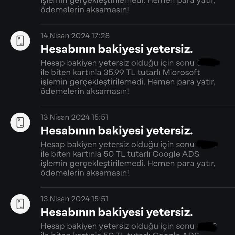 Papara Kartımdan İzinsiz Para Çekmeye Çalışılmış