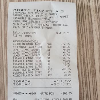 Migros Self Kasa Poşet Polemiği