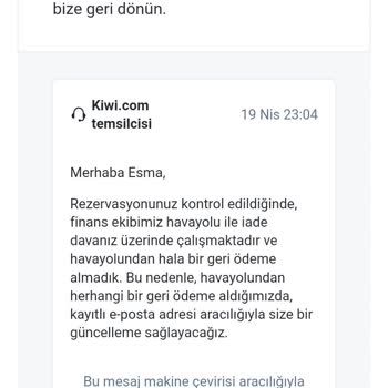 A. Jet Ve Kiwi.com Kendi Sorumluluklarını Kabul Etmiyor