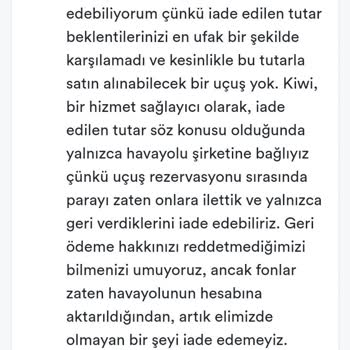 A. Jet Ve Kiwi.com Kendi Sorumluluklarını Kabul Etmiyor