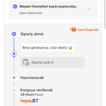 Hepsiburada Siparişimi Kargoya Vermiyor