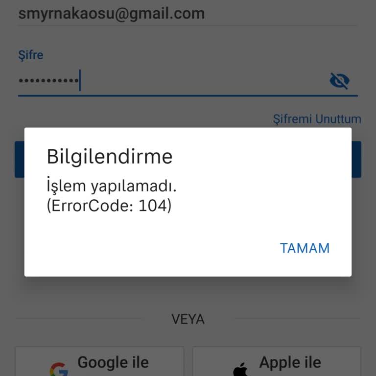 Sahibinden Hata Kodu 104