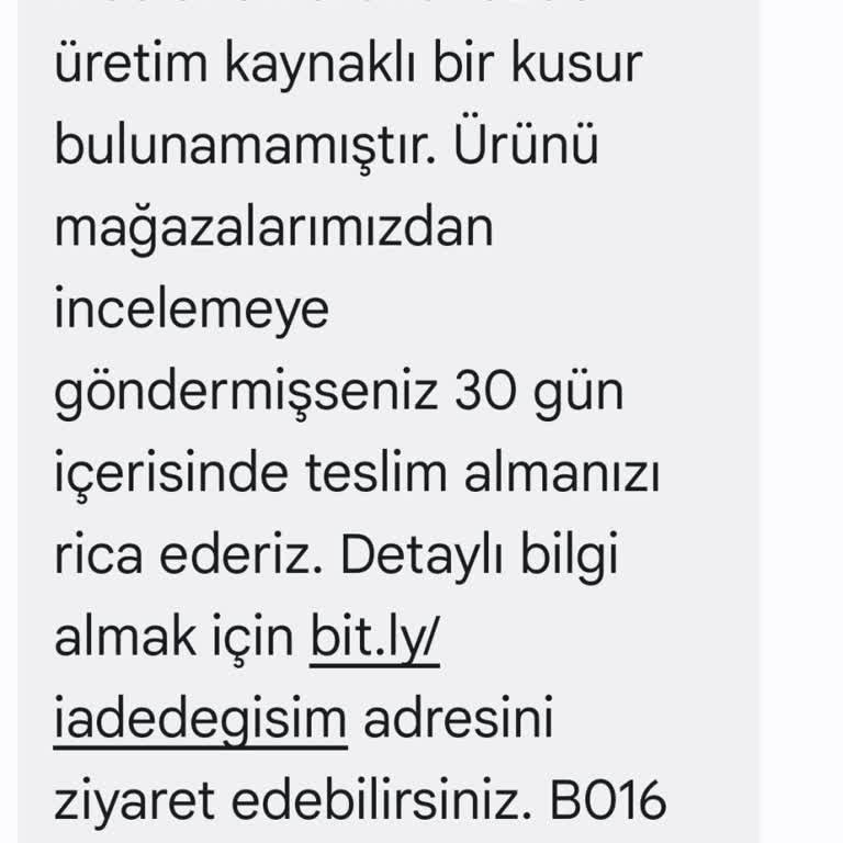 Skechers Hatalı Ürününü Kabul Etmiyor