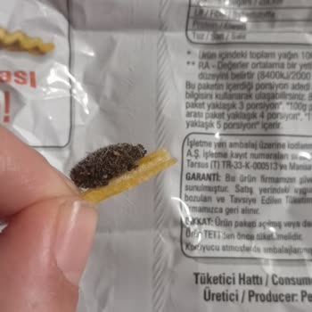 Ruffles Cipse Yapışık Yabancı Madde