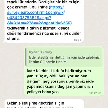 Dyson Ürün İadesi Müşteri Mağduriyeti
