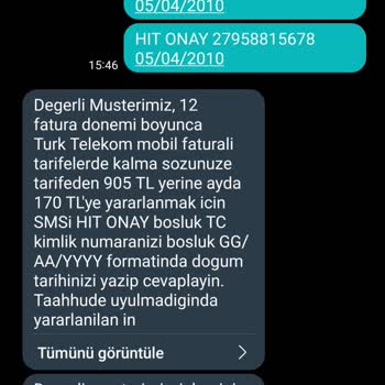 Türk Telekom Hit Paket Şikayet