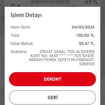 Yemeksepeti Sipariş Bilgim Dahilinde Olmadan İptal Edildi, Ücret İadesi Yapılmadı