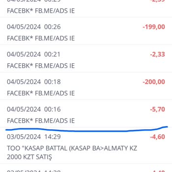 Facebook Tarafından Yapılan Onaysız Bilgisiz Kredi Kartı Çekimi