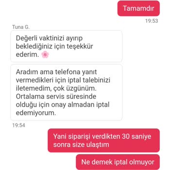 Yemeksepeti Yanlış Siparişi İptal Etmiyor