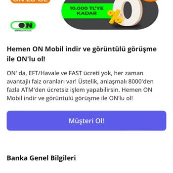 On Dijital Bankacılık Kredi Kampanyası Hayal Kırıklığı