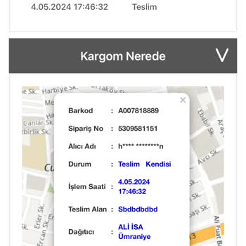 Bir Günde Kargo A101 Siparişim Teslim Edilmedi