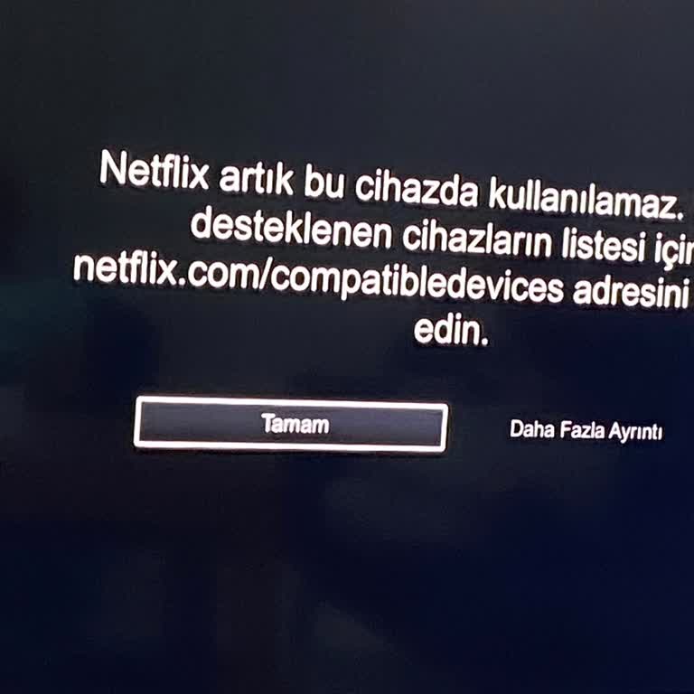 Samsung Smart TV'de Netflix Erişim Sorunu!