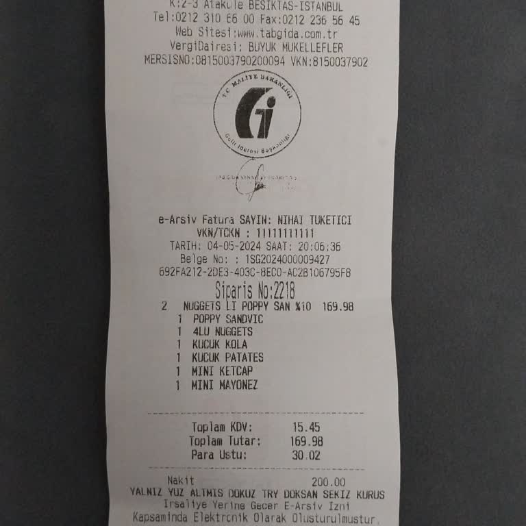 Popeyes'ten Nuggets Li Popy Sandviç Menüden 2 Tane Aldım Ama Eksik