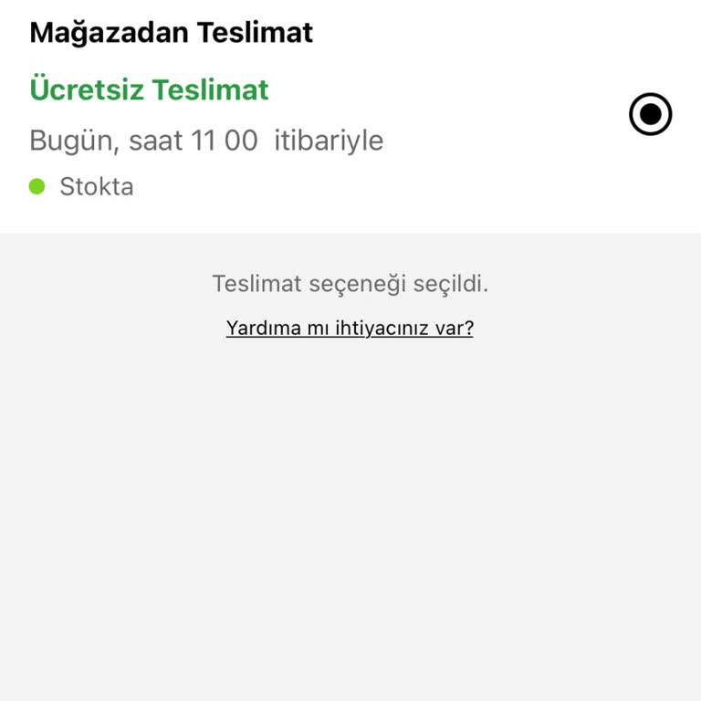 Sephora Adrese Teslim Seçeneği Çıkmaması