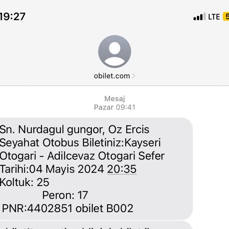 Obilet Sattığı Seferin 3 Saat Gecikmeli Olacağını Bildirmedi!