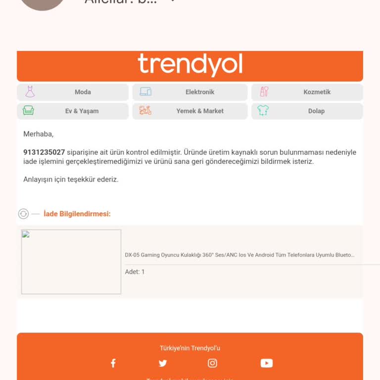 Trendyol İade Sistemi Ve İlgisizliği
