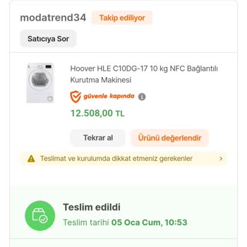 Hepsiburada Aldığım Ürünün Fiyatı %30 Düştü