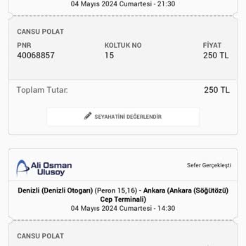 Ali Osman Ulusoy 46 Dakika Rötar Yaptı, Biletim Yandı