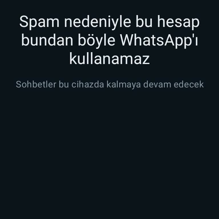 WhatsApp Ta Spam