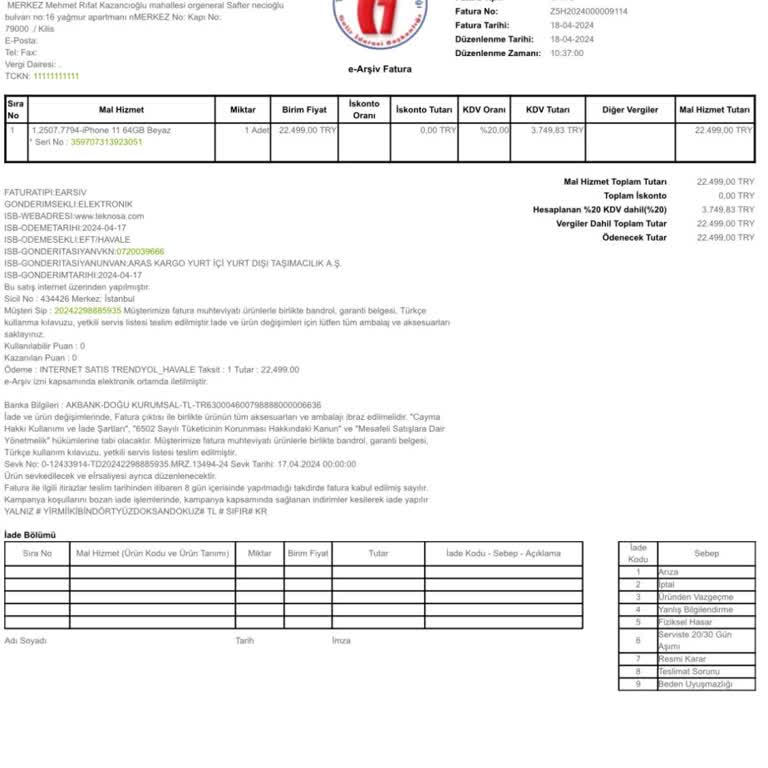 Apple İPhone 11 Teknosa Trendyol True Tone