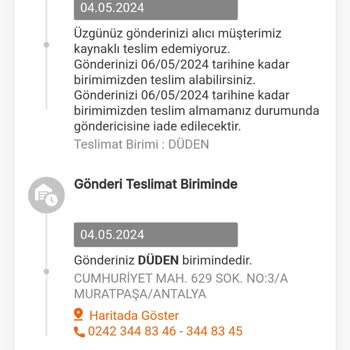 MNG Kargo Kargo Teslim Etmeme