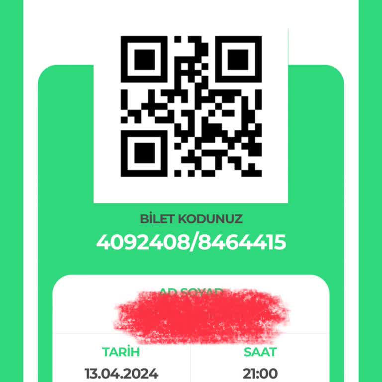 Bubilet.com Yanlış Bilet Saati