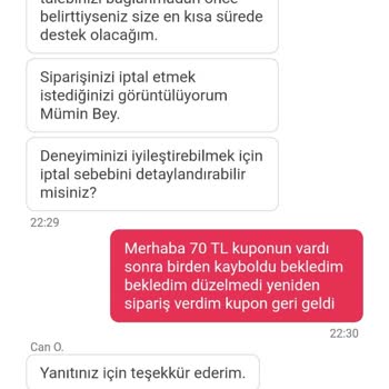 Yemeksepeti Kupon Aldatması Ve Müşteri Hizmetinin Yetersizliği