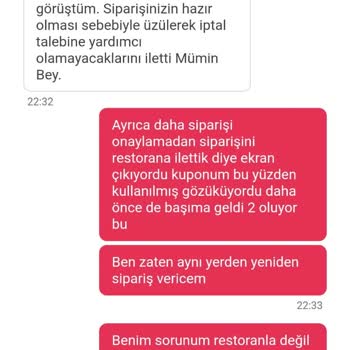 Yemeksepeti Kupon Aldatması Ve Müşteri Hizmetinin Yetersizliği