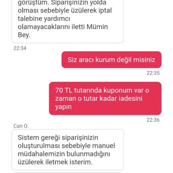 Yemeksepeti Kupon Aldatması Ve Müşteri Hizmetinin Yetersizliği