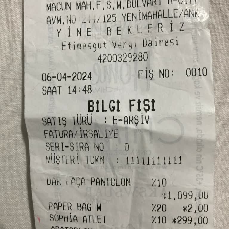 Chima Kusurlu Ürün Satmak