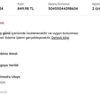 1 Aydır Ücret İadesini Yapamayan Derimod!