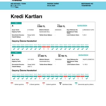 Findeks Kredi Notu Kredi Notum 1137