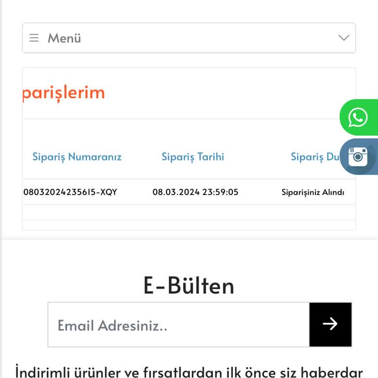 Huriş Butik Siparişim Kargolanmadı Ve İletişim Sorunları Yaşıyorum