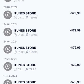 Apple İşlem Dışı İtunes Para Kesme
