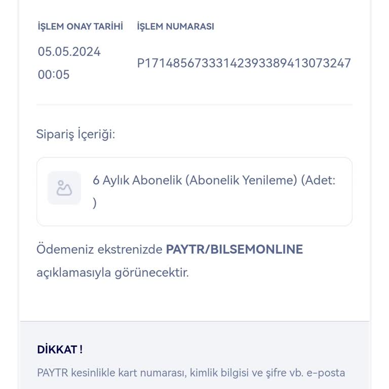 Bilsem Online İzinsiz Alınan Abonelik Ücreti