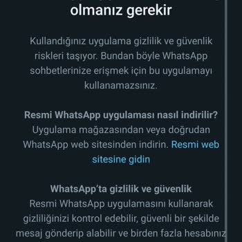 WhatsApp Erişim Engeliyle Karşı Karşıyayım!
